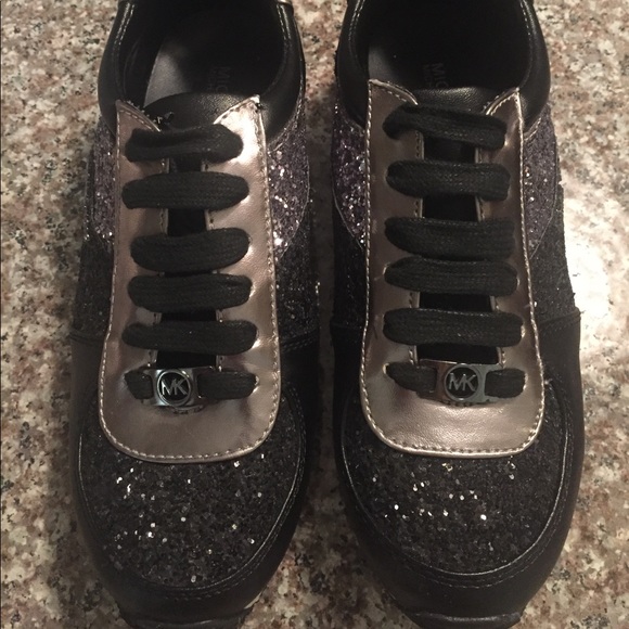 michael kors allie glitter sneakers